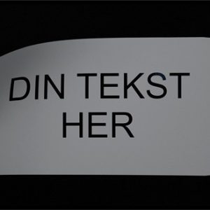 Magnetskilte med din tekst