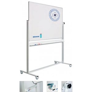 Dobbeltsidet whiteboard stativ